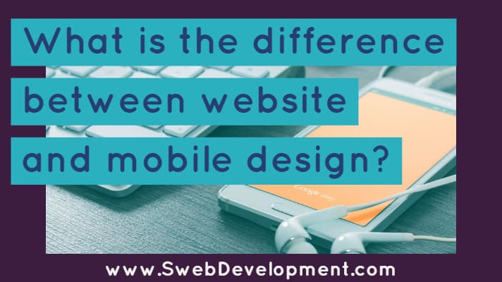 What is the difference between website and mobile design featured image