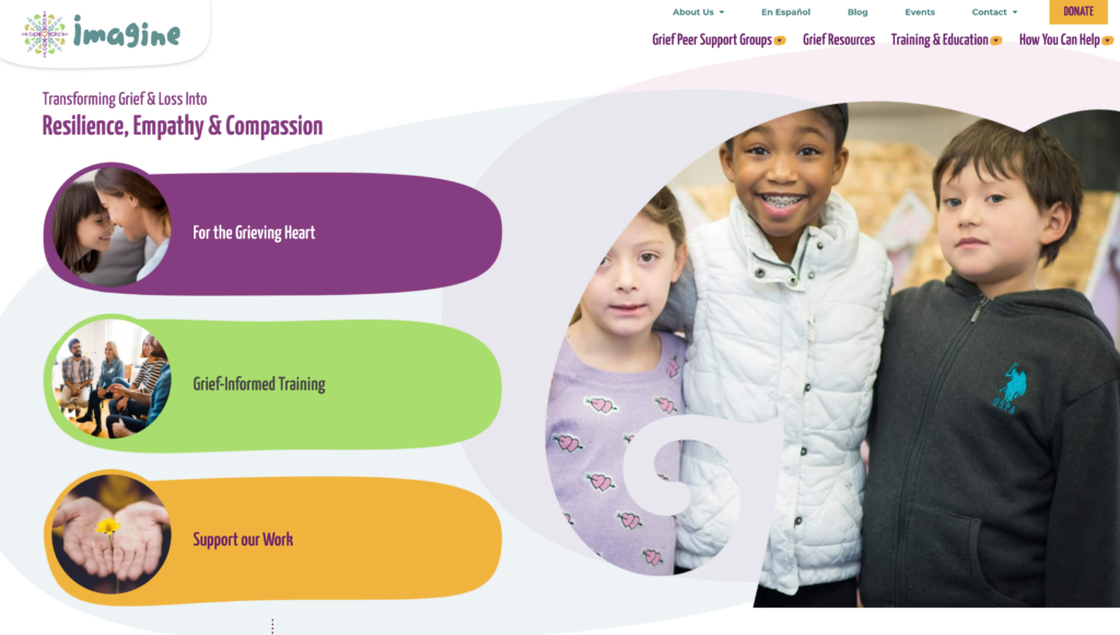 Imagine New Jersey Transforming Grief & Loss Into Website